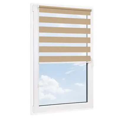 Roleta bezinwazyjna dzień noc SECRET Beżowa