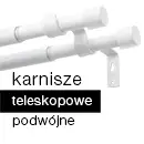 Karnisz teleskopowy podwójny