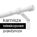 Karnisz teleskopowy pojedynczy