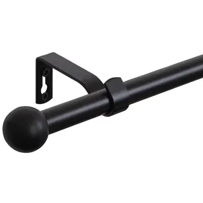 Karnisz BLOW I 160 kula czarny mat