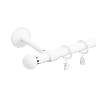 Karnisz FUSION SET I 240 kula biały + ps