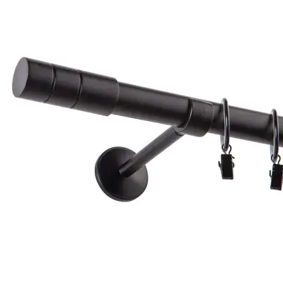 Karnisz GIANT I 160  walec czarny mat