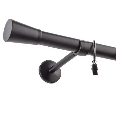 Karnisz GIANT I 240  walec czarny mat