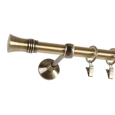 Karnisz LAZZO I 240 antyczny mosiądz