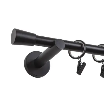 Karnisz LUND I 160 czarny mat