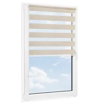 Roleta bezinwazyjna dzień noc MISTO Beżowa