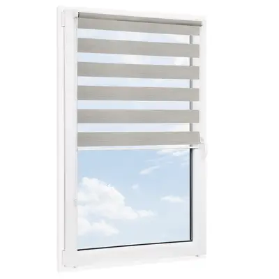 Roleta bezinwazyjna dzień noc MISTO Granitowa