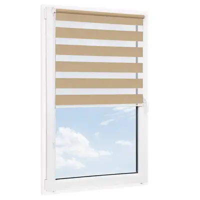 Roleta bezinwazyjna dzień noc SENZA Beżowa