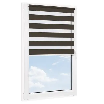 Roleta bezinwazyjna dzień noc SENZA Brązowa