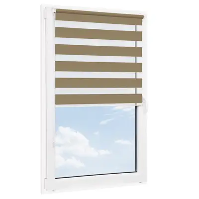 Roleta bezinwazyjna dzień noc SENZA Latte