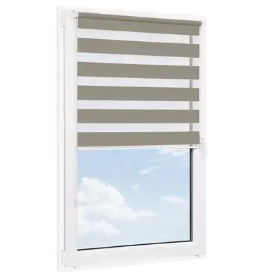 Roleta bezinwazyjna dzień noc SENZA Szara