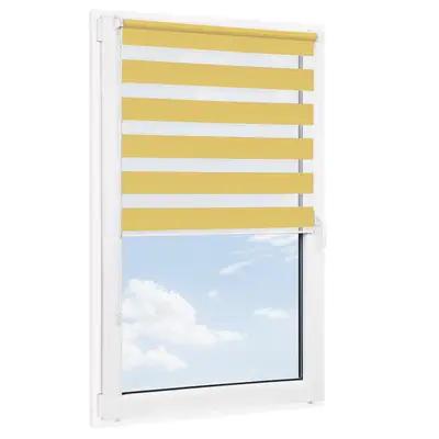 Roleta bezinwazyjna dzień noc SENZA Żółta