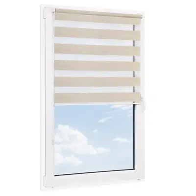 Roleta bezinwazyjna dzień noc SOTTILE Beżowa