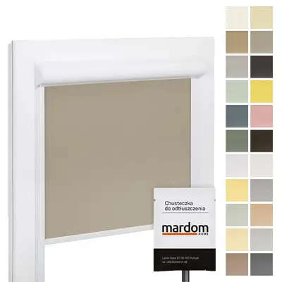 Roleta w kasecie białej płaskiej PVC balkon M2M