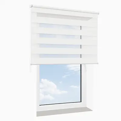Roleta wolnowisząca dzień-noc SENZA biała