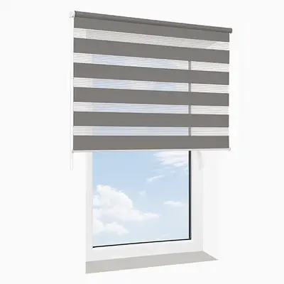 Roleta wolnowisząca dzień-noc SENZA stalowa