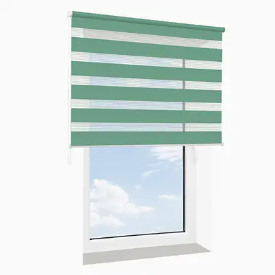 Roleta wolnowisząca dzień-noc SENZA turkusowa