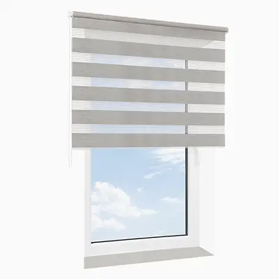 Roleta wolnowisząca dzień-noc SOTTILE sepia  melanż